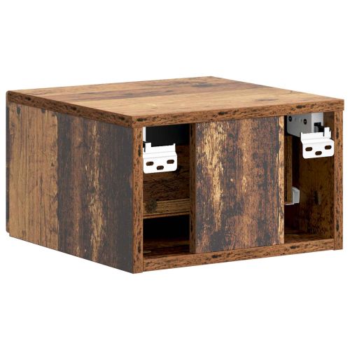Спален шкаф с монтаж на стена Старо дърво 34,5 x 33 x 20 см