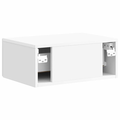 Спален шкаф с монтаж на стена Бял гланц 49 x 34,5 x 20 см