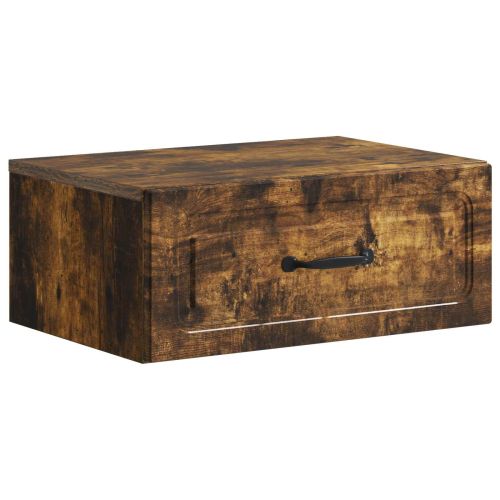 Спален шкаф с монтаж на стена Опушен дъб 49 x 34,5 x 20 см