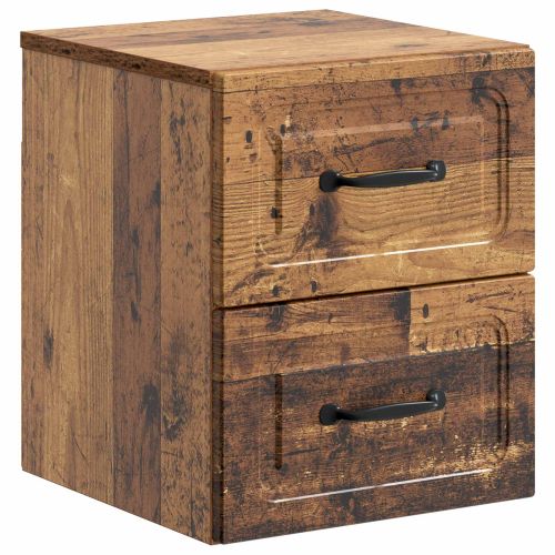 Спален шкаф с монтаж на стена Старо дърво 34,5 x 33 x 40 см