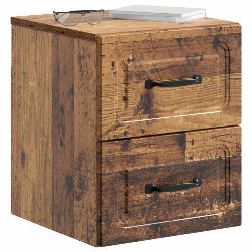 Спален шкаф с монтаж на стена Старо дърво 34,5 x 33 x 40 см