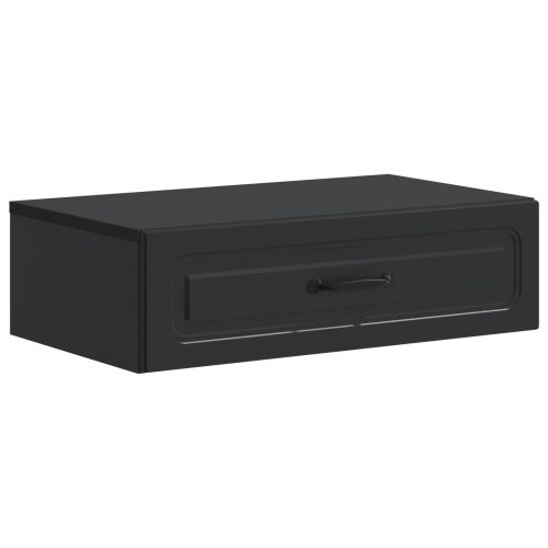 Стенен страничен масичка Черно 59 x 34,5 x 17 см