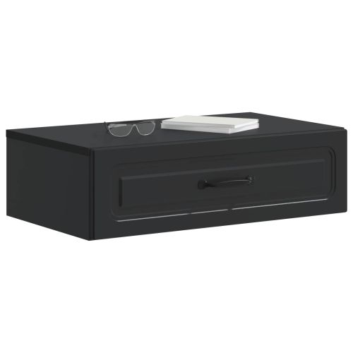 Стенен страничен масичка Черно 59 x 34,5 x 17 см