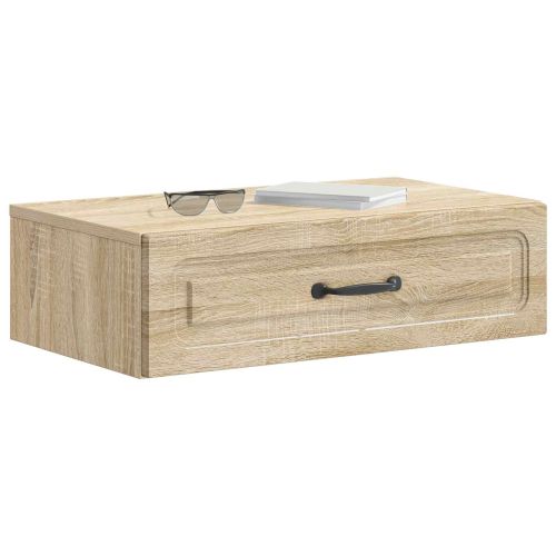 Стенен страничен масичка Дъб сонома 59 x 34,5 x 17 см