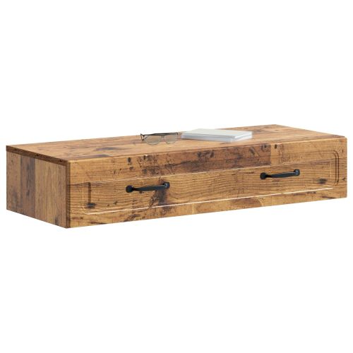 Стенен страничен масичка Старо дърво 87,5 x 34,5 x 17 см