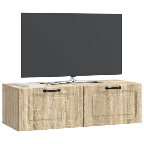 Стенно монтиран ТВ шкаф Дъб сонома 98 x 41 x 30 см