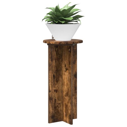 Стойка за растения 2 pcs Опушен дъб 29,5 x 29,5 x 60 см