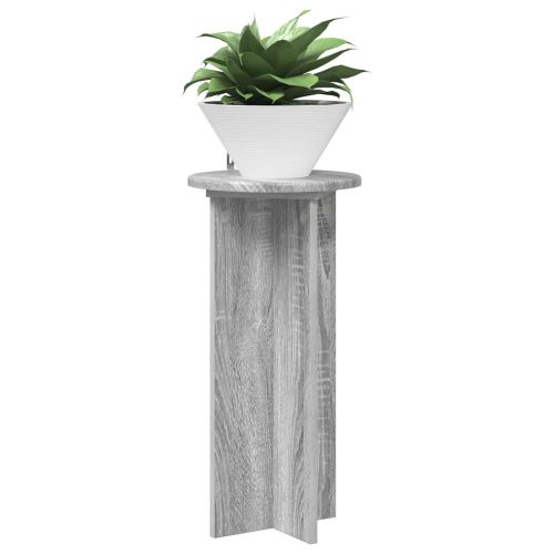 Стойка за растения 2 pcs Сива сонома 29,5 x 29,5 x 60 см