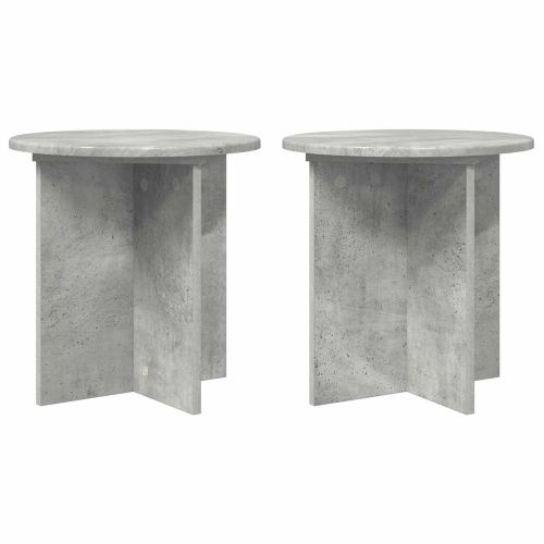 Стойка за растения 2 pcs Бетонно сиво 40 x 40 x 40 cm