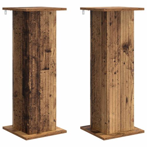 Стойка за растения 2 pcs Старо дърво 30,5 x 30 x 80,5 см