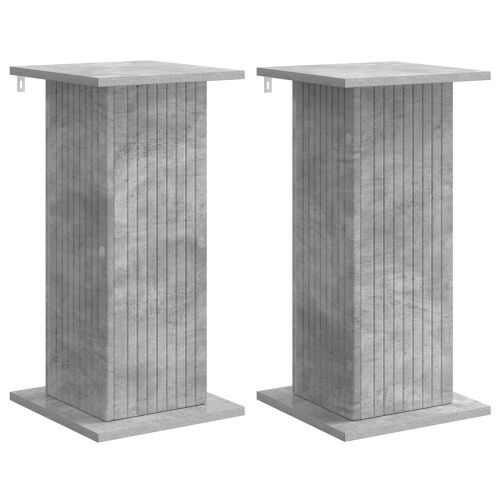 Стойка за растения 2 pcs Бетонно сиво 30,5 x 30 x 60,5 см