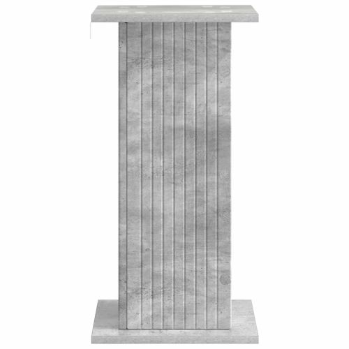 Стойка за растения 2 бр. Бетонно сиво 30,5 x 30 x 60,5 см