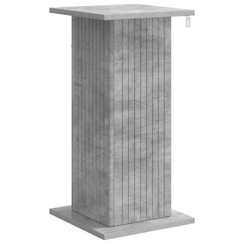 Стойка за растения 2 бр. Бетонно сиво 30,5 x 30 x 60,5 см
