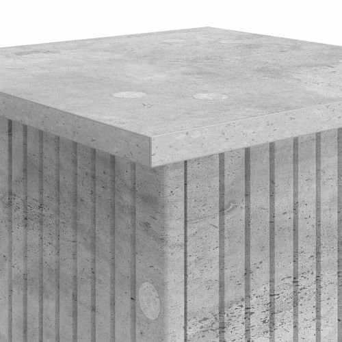 Стойка за растения 2 бр. Бетонно сиво 30,5 x 30 x 60,5 см