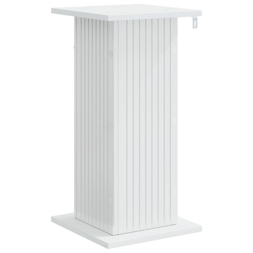 Стойка за растения 2 pcs Бял гланц 30,5 x 30 x 60,5 см