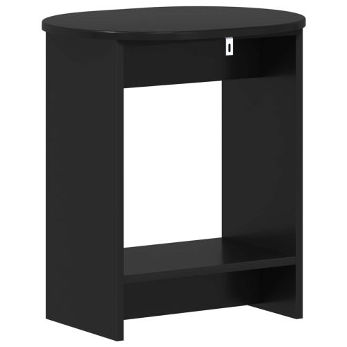 Странична маса Черно 50 x 39,5 x 55 см Инженерна дървесина