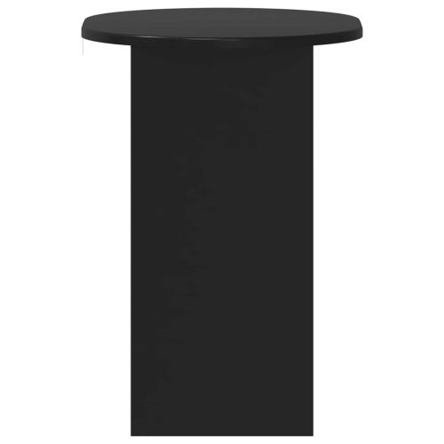 Странична маса Черно 50 x 39,5 x 55 см Инженерна дървесина