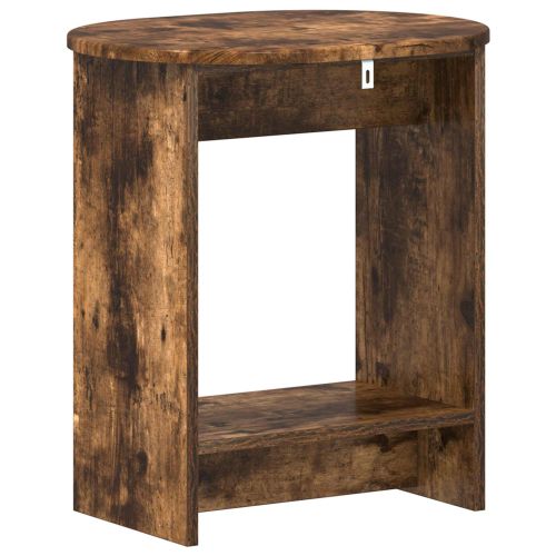 Странична маса Опушен дъб 50 x 39,5 x 55 см Инженерна дървесина