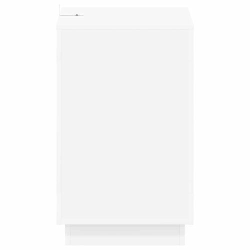Странична маса Бяло 60 x 40 x 65 см Инженерна дървесина