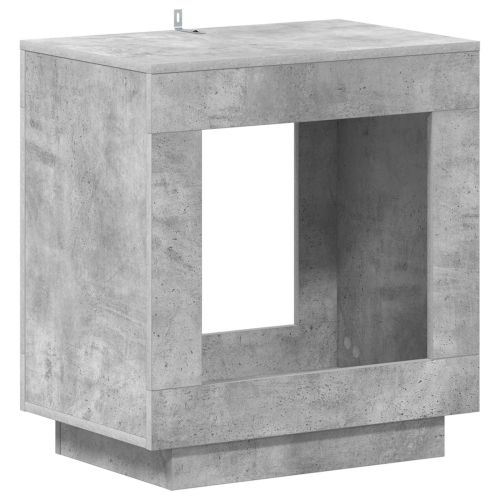 Странична маса Бетонно сиво 60 x 40 x 65 см Инженерна дървесина