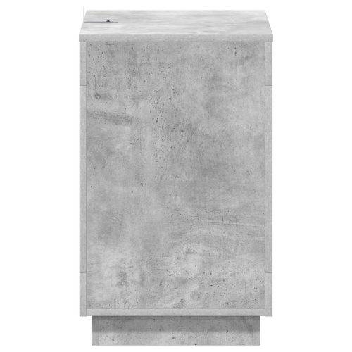 Странична маса Бетонно сиво 60 x 40 x 65 см Инженерна дървесина