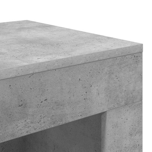 Странична маса Бетонно сиво 60 x 40 x 65 см Инженерна дървесина