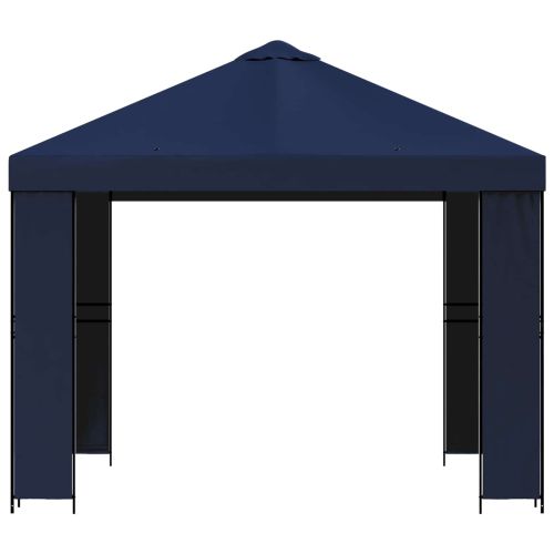 Шатра 3 x 3 m Синьо Полиестер и стомана 190 gsm