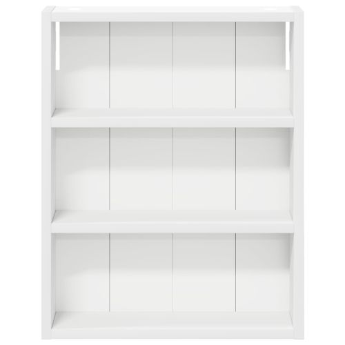 Банен стенен шкаф Бял 40 x 10 x 50 см Инженерен дървен материал