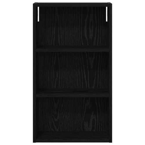 Банен стенен шкаф с рафт Черен Дъб 40 x 14 x 70 см