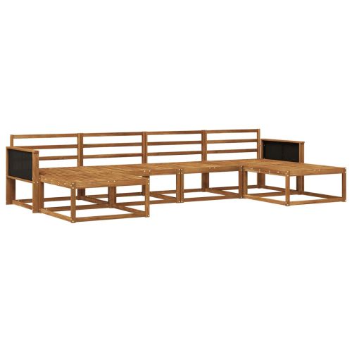Комплект дивани за открито 6 pcs Натурално