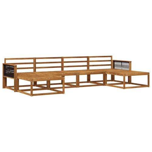 Комплект дивани за открито 6 pcs Натурално