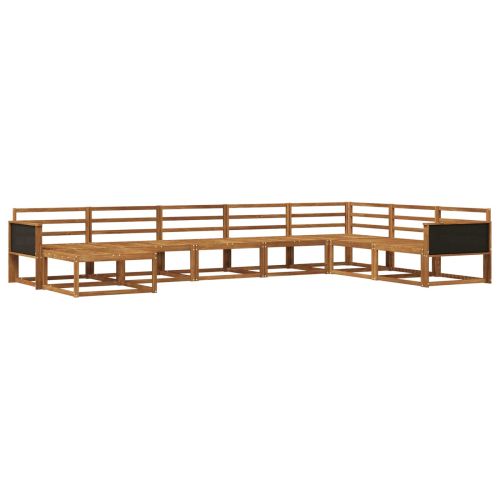 Комплект дивани за открито 8 pcs Натурално