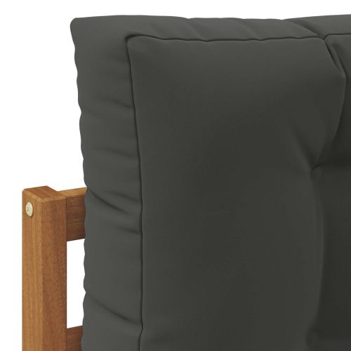 Комплект дивани за открито 6 бр. Натурален и Антрацит