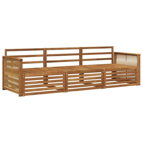 Комплект дивани за открито 3 pcs Натурално