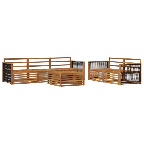 Комплект дивани за открито 6 pcs Натурално