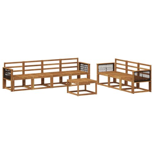 Комплект дивани за открито 7 pcs Натурално