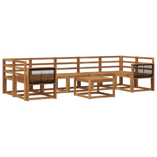 Комплект дивани за открито 6 pcs Натурално