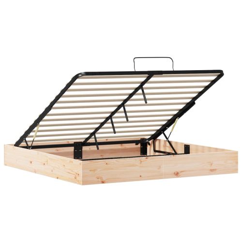 Отоман легло рамка с хранилище Естествен 200 x 200 cm