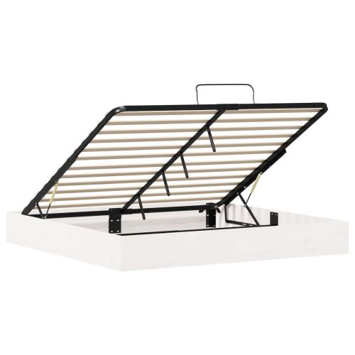 Отоман легло рамка с хранилище Бял 200 x 200 cm