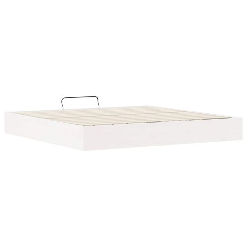 Отоман легло рамка с хранилище Бял 200 x 200 cm