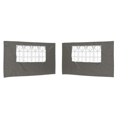Стена на палатка за парти 2 pcs 400 x 195 см Антрацит