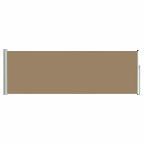 Сгъваема странична перголка Таупе 300 x 100 cm Полиестер