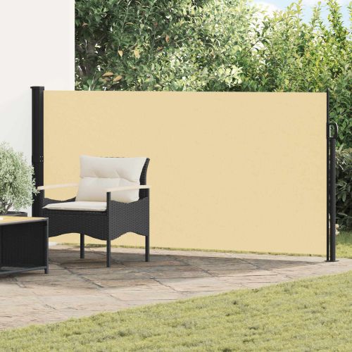 Сгъваема странична перголка Пясък 600 x 140 cm Полиестер