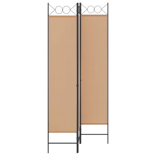 3-панелен параван Бежово 120 x 200 cm Текстил