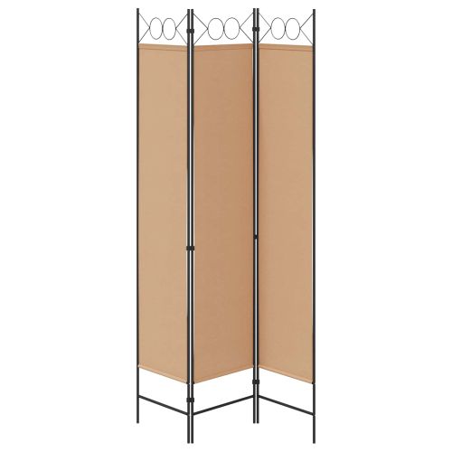 3-панелен параван Бежово 120 x 200 cm Текстил