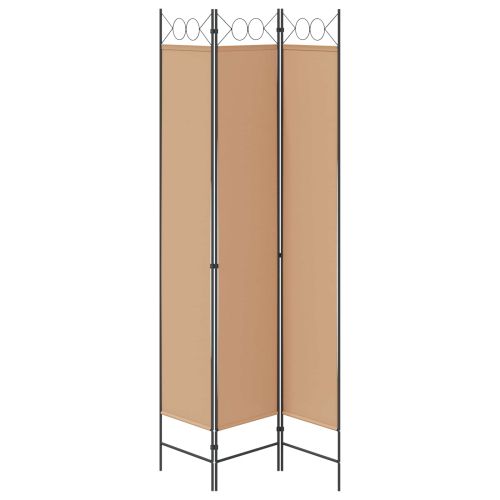 3-панелен параван Бежово 120 x 220 cm Текстил