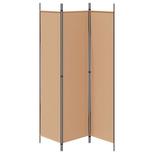 3-панелен параван Бежово 150 x 200 cm Текстил