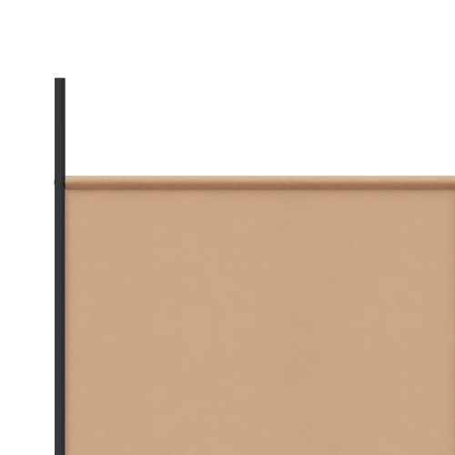 5- панелен разделител за стая Бежово 250 x 180 cm Текстил