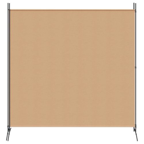 Разделител на стая с 2 панели Бежово 348 x 180 cm Текстил