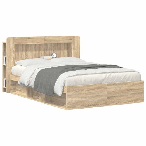 Табла за легло Дъб сонома Инженерен дървен материал